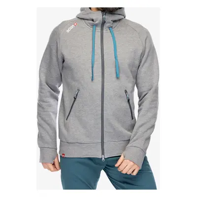 Mikina s kapucí Ocun Hoodie Zipper - grey paloma/excalibur