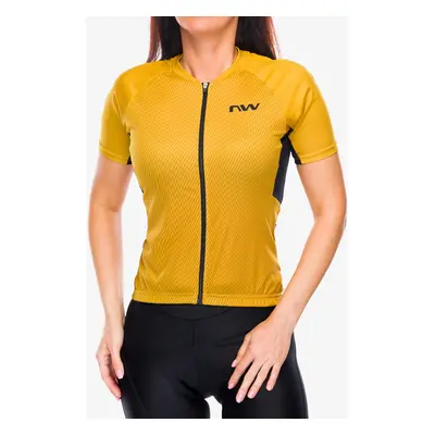 Cyklo triko dámské Northwave Force Evo Jersey Short Sleeve - ochre