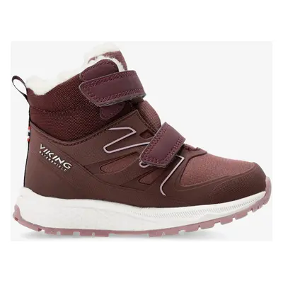 Dívčí obuv Viking Footwear Equip Defence Warm WP 2V - grape/antique rose