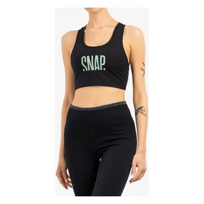 Sportovní podprsenka SNAP Classic Bra - black/light green