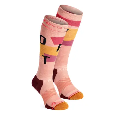 Dámské lyžařské ponožky Ortovox Freeride Long Socks Cozy - bloom