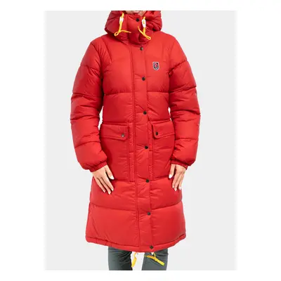 Dámský kabát Fjallraven Expedition Long Down Parka - red