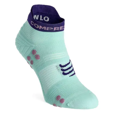 Ponožky na běhání Compressport Pro Racing Socks v4.0 Run Low - shell blue/purple