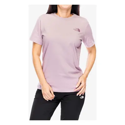 Bavlněné tričko dámské The North Face S/S Redbox Relaxed Tee - purple chalk/midnight muave