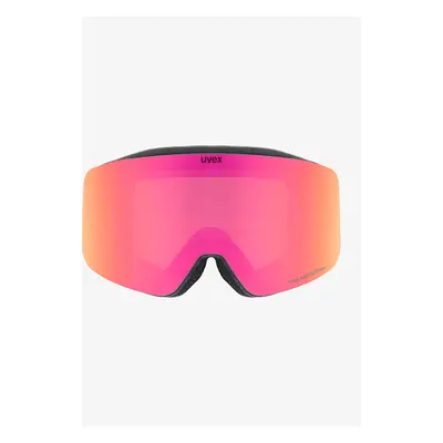 Lyžařské brýle Uvex pwdr FM - black/pink/green/clear