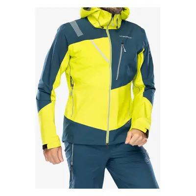 Bunda s membránou La Sportiva Alpine Guide GTX Jacket - lime punch/storm blue