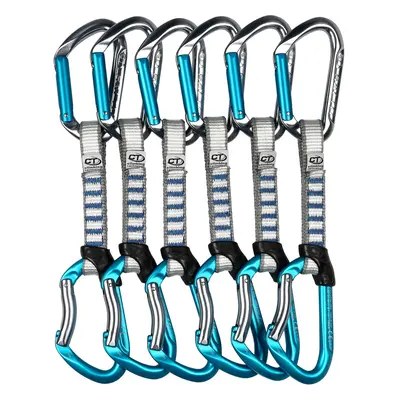 Lezecké expresky Climbing Technology Salto Set NY cm 6-Pack - titanium/electricblue