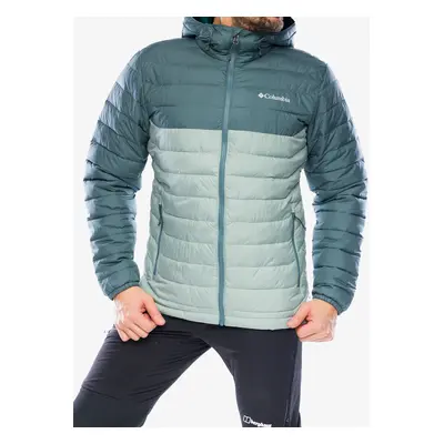 Pánská bunda Columbia Powder Lite Hooded Jacket - niagara/metal