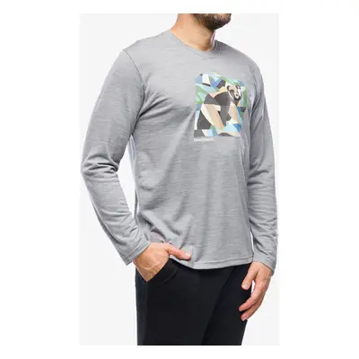 Longsleeve Smartwool Bear Country Graphic Long Sleeve Tee - light gray heather