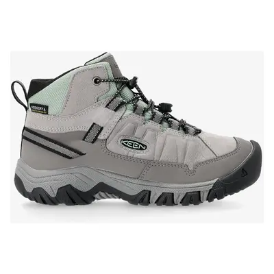 Dětské boty Keen Targhee IV Mid WP - alloy/granite green