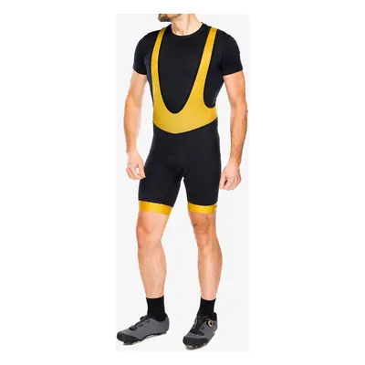 Cyklistické kraťasy Northwave Force Evo Bibshort - black/ochre