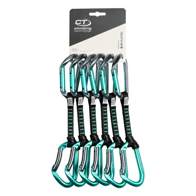 Lezecké expresky Climbing Technology Salto Set UL cm 6-Pack - titanium/acquamarine