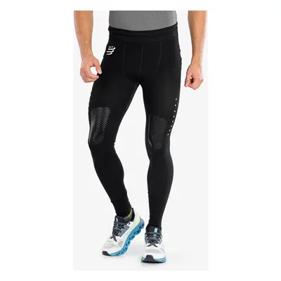 Kalhoty Compressport Winter Trail Under Control Full Tights - black