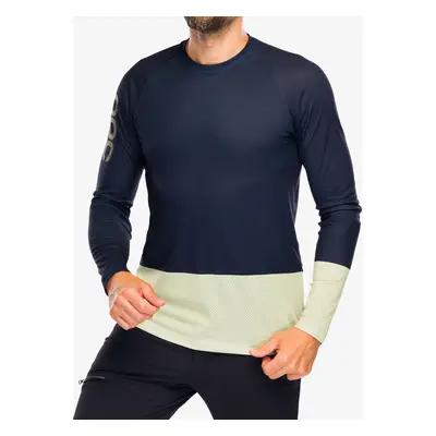 Cyklistická mikina POC MTB Pure L/S Jersey - turmaline navy/prehnite green