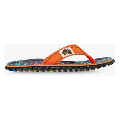 Žabky Gumbies Islander Canvas Flip-Flops - orange hibiscus