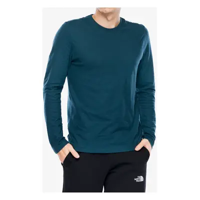 Mikina bez kapuce Smartwool Perfect Crew Long Sleeve Tee - twilight blue