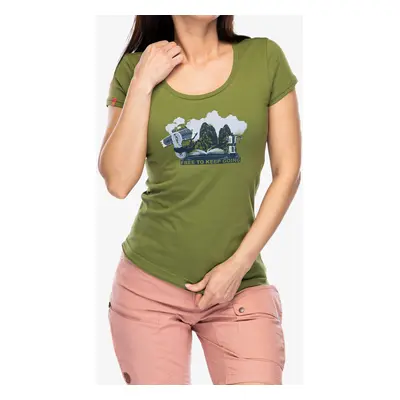 Bavlněné tričko dámské Karpos Anemone Evo T-Shirt - cedar green