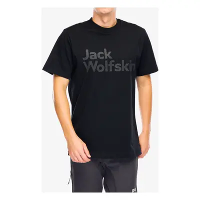 Tričko s potiskem Jack Wolfskin Brand T - black