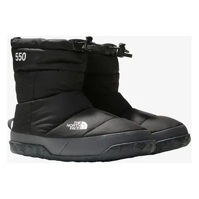 Péřové papuče dámské The North Face Nuptse Apres Bootie - tnf black/asphalt grey