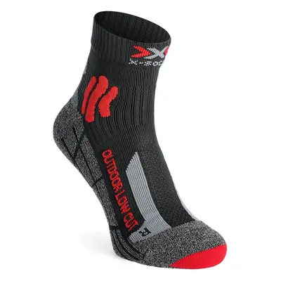 Trekové ponožky X-Socks Trek Outdoor Low Cut - anthracite/red