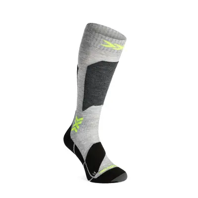 Lyžařské ponožky X-Socks Ski Discover OTC - rhino grey/canary