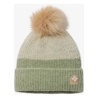 Zimní čepice Columbia Winter Blur Pom Pom Beanie - safari/chalk