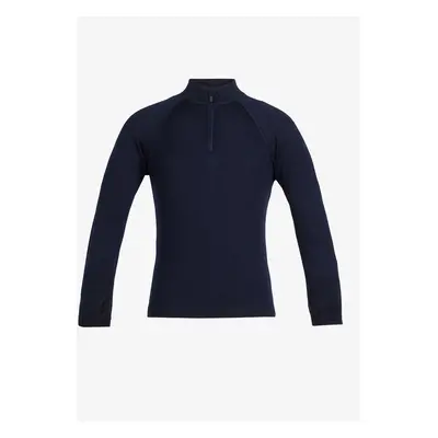 Dětská mikina Icebreaker Kids Tech LS Half Zip - midnight navy