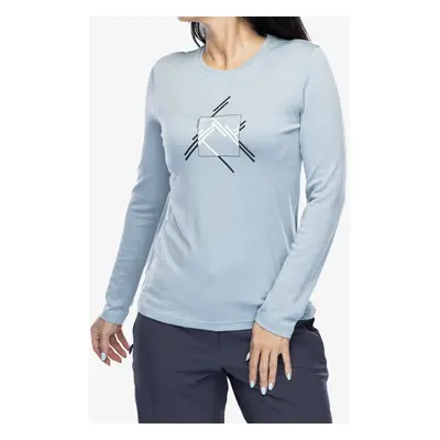 Dámské triko s dlouhým rukávem Ortovox Merino Mtn Cutout LS - glacier grey