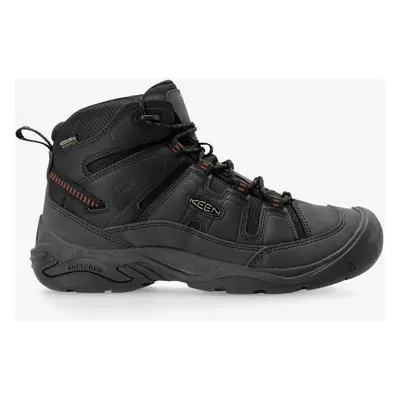 Turistické boty Keen Circadia Mid WP - black/curry