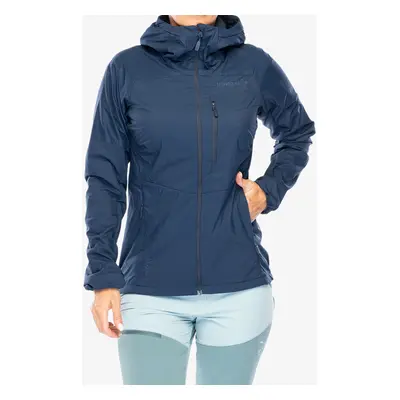 Zateplená bunda dámská Norrona Lyngen Alpha100 Zip Hood - indigo night