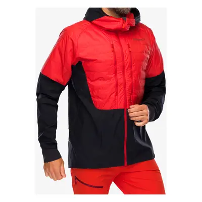 Hybridní bunda Norrona Lyngen Aero80 Insulated Zip Hood - arednalin/caviar