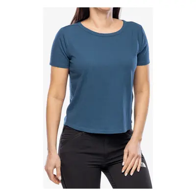 Bavlněné tričko dámské Royal Robbins Basecamp Boxy Tee - blue teal