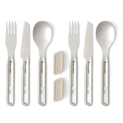 Jídelní příbor Sea to Summit Detour SL Steel Cutlery Set 2P