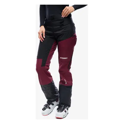 Kalhoty na skialpy dámské adidas TERREX Techrock Tour Softshell Pants - black/shadow red