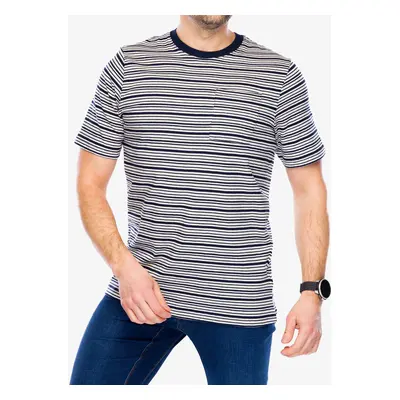 Bavlněné tričko Craghoppers Mollugo SS T-Shirt - blue navy stripe