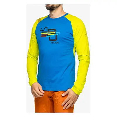 Tričko s dlouhým rukávem La Sportiva Stripe Cube Long Sleeve - electric blue/lime punch