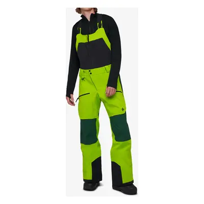 Skialpové kalhoty Black Diamond Recon Stretch Pro Bibs - lime green/mountain forest