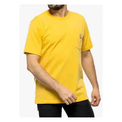 Bavlněné tričko pánské Carhartt K87 Pocket S/S T-Shirt - sundance heather