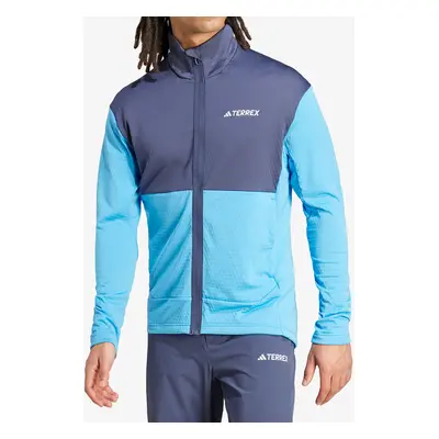 Mikina bez kapuce adidas TERREX Multi Light Fleece Full Zip Jacket - pulse blue/shadow navy