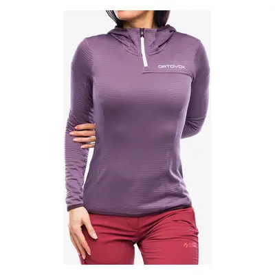 Dámská mikina s kapucí Ortovox Fleece Light Grid ZN Hoody - wild berry