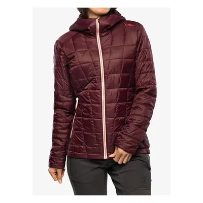 Zateplená bunda dámská CMP Jacket Fix Hood Ziggs - burgundy