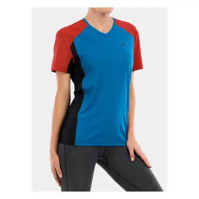 Dámské tričko Montura Prisma Dry T-Shirt - teal blue/red