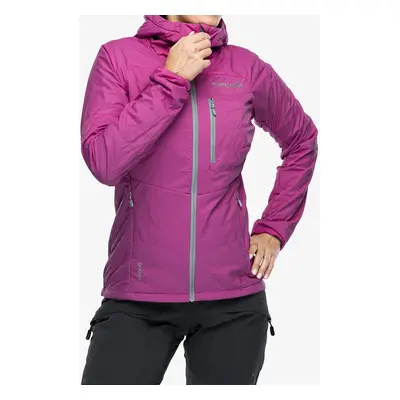 Zateplená bunda dámská Norrona Lyngen Alpha100 Zip Hood - festival fuchsia