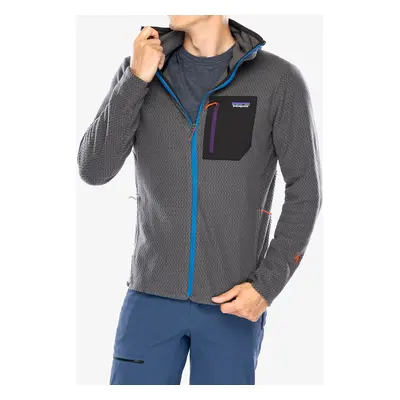 Mikina s kapucí Patagonia R1 Air Full-Zip Hoody - forge grey