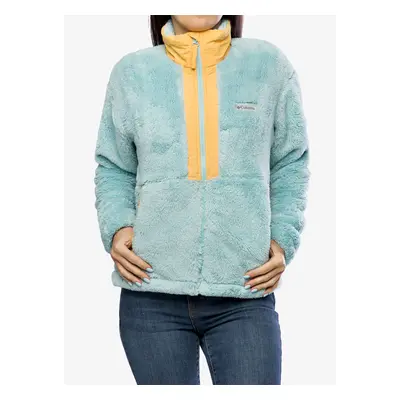 Fleecová mikina dámská Columbia Boundless Discovery Sherpa Full Zip - aqua haze/sunset peach