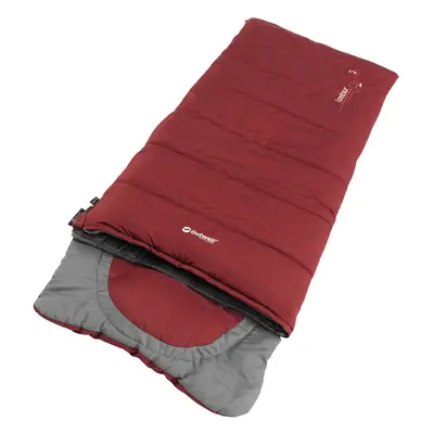 Dětský spacák Outwell Contour Junior (140 cm) - red/grey