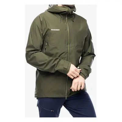 Bunda s membránou Mammut Crater IV HS Hooded Jacket - dark marsh