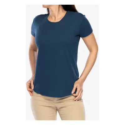 Bavlněné tričko dámské Royal Robbins Basecamp Tee - blue teal