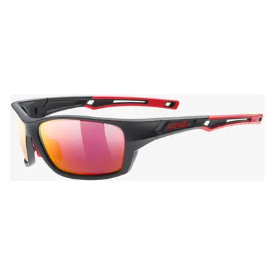 Sluneční brýle Uvex Sportstyle P - black matt red/mirror red