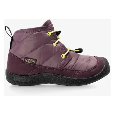 Dětské boty Keen Howser II Chukka WP Kids - plum perfect/daiquiri green